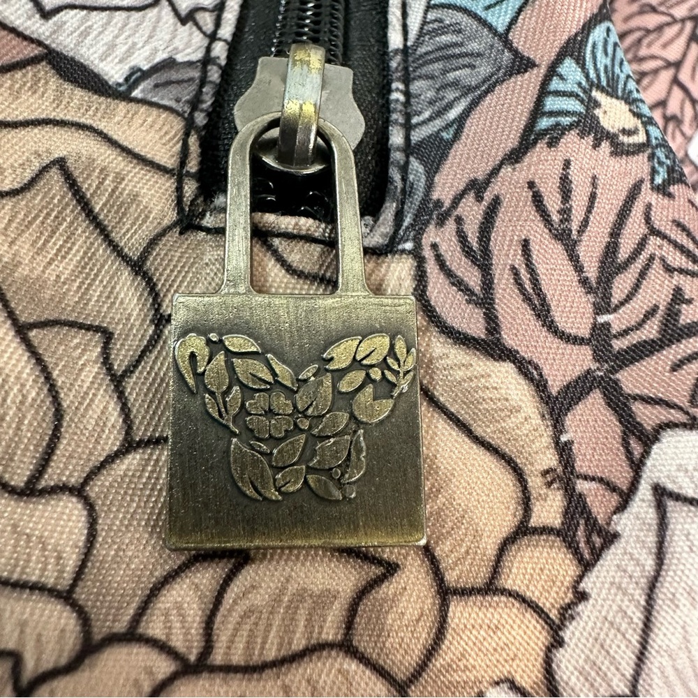 Butterfly Black Sling Backpack Floral Print Triangle Bag Adjustable‎ Strap Boho - Picture 5 of 9